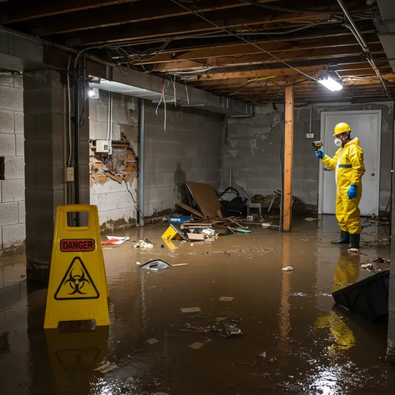 Flooded Basement Electrical Hazard in West Lake Stevens, WA Property